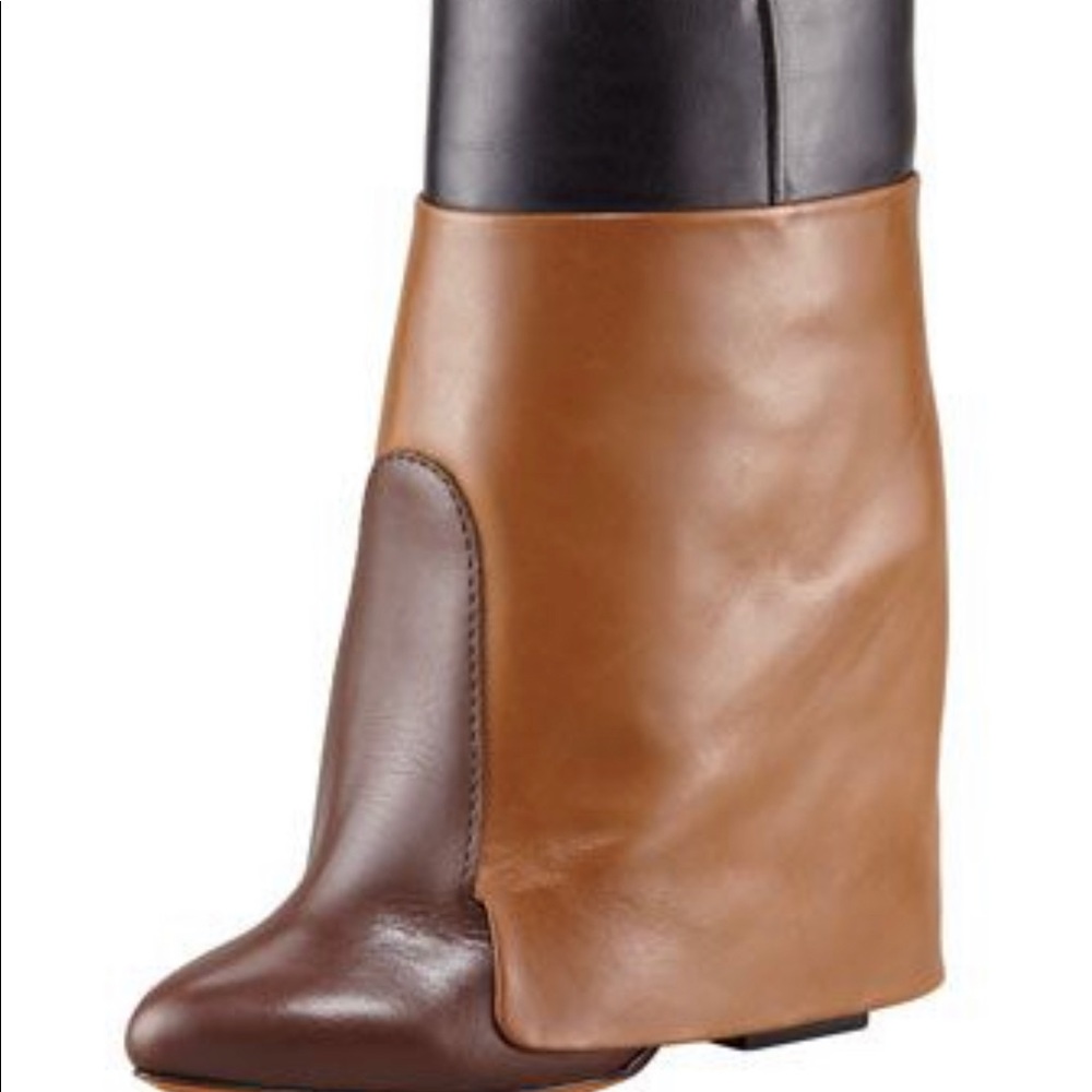 Givenchy Podium tricolor leather ankle booties